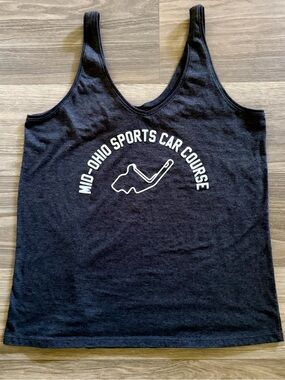 Mid-Ohio Sports Car Course Black Graphic Tank